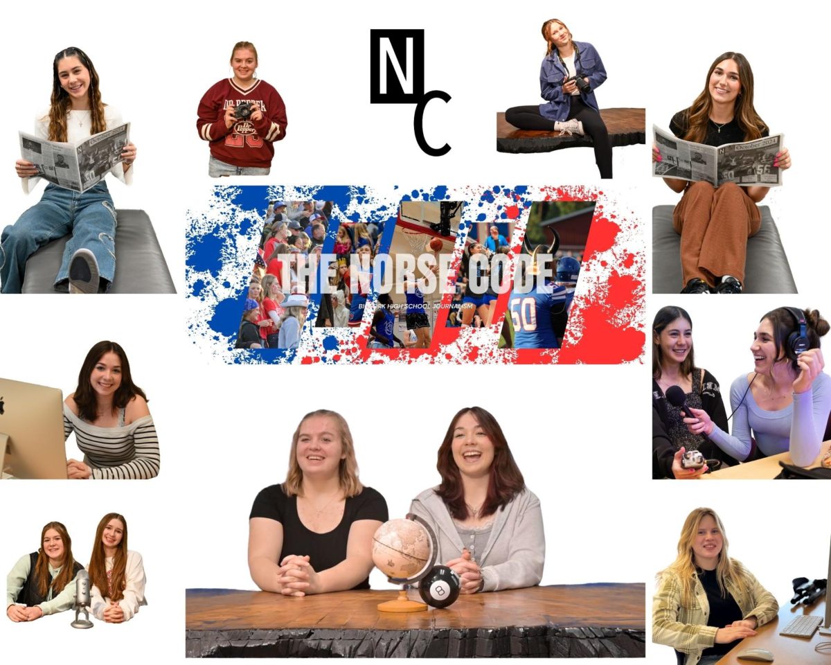 A small, but tenacious staff of eight young women, Bigfork High School Journalism works hard each week to produce engaging multimedia news packages and monthly print issues of The Norse Code. 